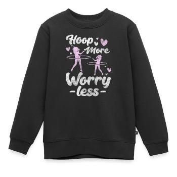Mature Hula Fun Entraînement à la Maison - Sweat Premium enfant bio - noir - Devant - AI Model Kid Female (0cm)