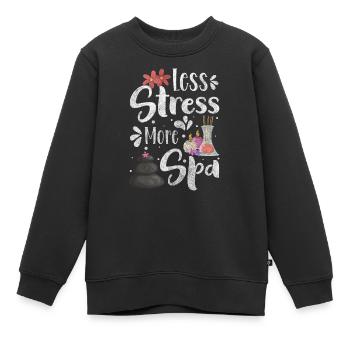 Spa Luxus - Kinder Premium Organic Sweatshirt - Schwarz - Vorne - AI Model Kid Female (0cm)