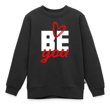 Soyez vous-même - Confiance en soi, courage, donner de la force - Sweat Premium enfant bio - noir - Devant - AI Model Kid Female (0cm)