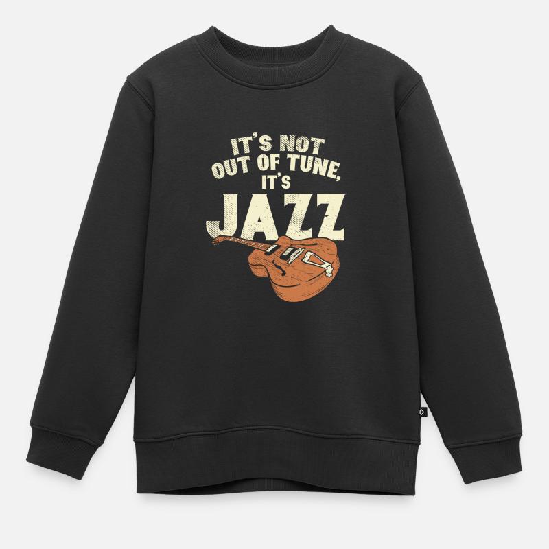 It's jazz - Kids Premium Organic Sweatshirt - black