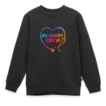 Équipe de pneumologie - Santé respiratoire - Sweat Premium enfant bio - noir - Devant - AI Model Kid Female (0cm)