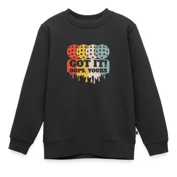 Pickleball Leidenschaft Got It Oops Yours Spaß - Kinder Premium Organic Sweatshirt - Schwarz - Vorne - AI Model Kid Female (0cm)
