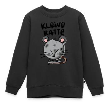 Ratte Klein - Kinder Premium Organic Sweatshirt - Schwarz - Vorne - AI Model Kid Female (0cm)