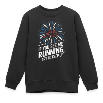 Pyrotechniker Feuerwerk Pyrotechnik - Kinder Premium Organic Sweatshirt - Schwarz - Vorne - AI Model Kid Female (0cm)