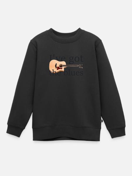 The blues - Sweat Premium enfant bio - noir