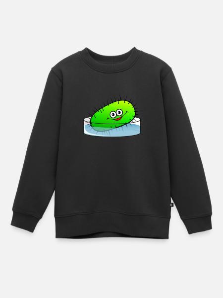 Bactérie heureuse - Sweat Premium enfant bio - noir