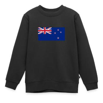 nouvelle zelande - Sweat Premium enfant bio - noir - Devant - AI Model Kid Female (0cm)