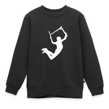 Super grab 2 - Kinder Premium Organic Sweatshirt - Schwarz - Vorne - AI Model Kid Female (0cm)