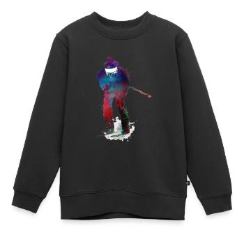 Biathlon, sport, art, #biathlon #sport - Sweat Premium enfant bio - noir - Devant - AI Model Kid Female (0cm)