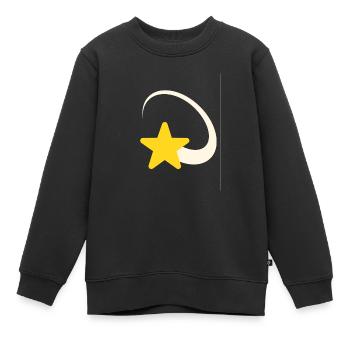 Étoile filante Idée cadeau Cool - Sweat Premium enfant bio - noir - Devant - AI Model Kid Female (0cm)