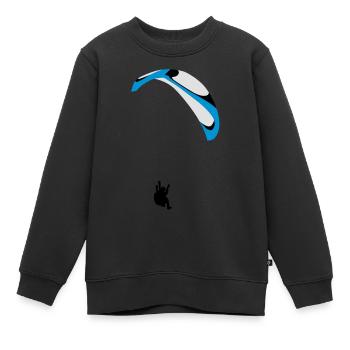 Paragliding Acro - Kinder Premium Organic Sweatshirt - Schwarz - Vorne - AI Model Kid Female (0cm)