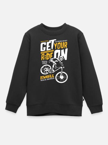 Downhill Race Series - Sweat Premium enfant bio - noir