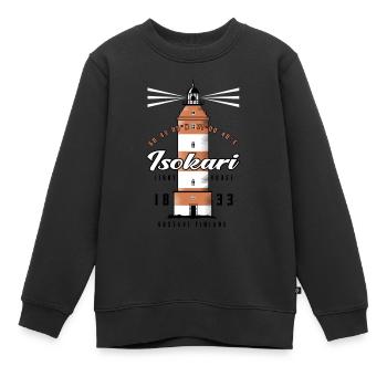 PHARE ISOKARI - Textiles et cadeaux. - Sweat Premium enfant bio - noir - Devant - AI Model Kid Female (0cm)