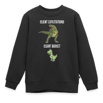 Grafiker Designerin Grafik Designer Künstlerin - Kinder Premium Organic Sweatshirt - Schwarz - Vorne - AI Model Kid Female (0cm)