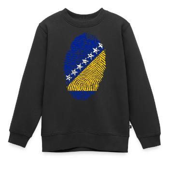 Bosnie-Herzégovine - Sweat Premium enfant bio - noir - Devant - AI Model Kid Female (0cm)