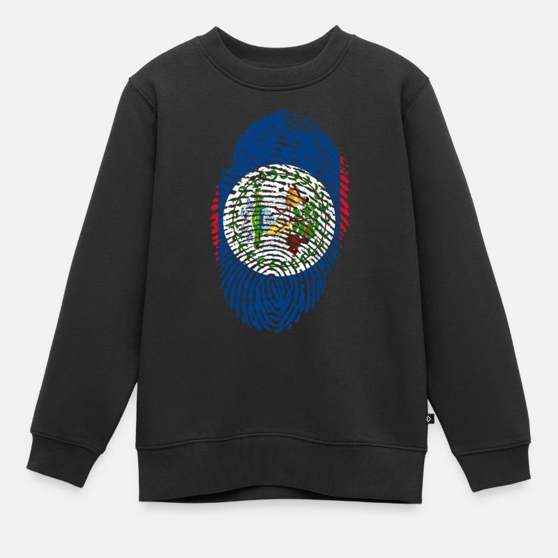 Belize - Kinder Premium Organic Sweatshirt - Schwarz