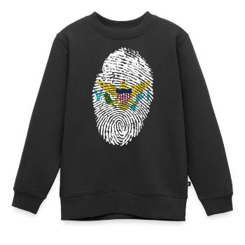 Virgin Islands - Kids Premium Organic Sweatshirt - black - Front - AI Model Kid Female (0cm)