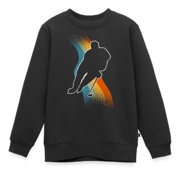 Eishockey - Kinder Premium Organic Sweatshirt - Schwarz - Vorne - AI Model Kid Female (0cm)