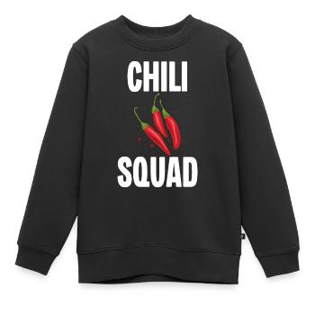 Chili Squad - Kinder Premium Organic Sweatshirt - Schwarz - Vorne - AI Model Kid Female (0cm)