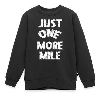 Marathon Triathlon Running joggen Biking Radfahren - Kinder Premium Organic Sweatshirt - Schwarz - Vorne - AI Model Kid Female (0cm)