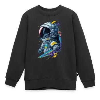 Astronaut - Kinder Premium Organic Sweatshirt - Schwarz - Vorne - AI Model Kid Female (0cm)