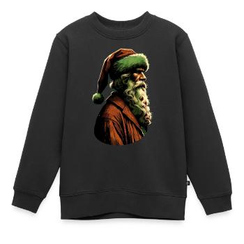 Artistes du Père Noël | Saint-Nicolas Acteur - Sweat Premium enfant bio - noir - Devant - AI Model Kid Female (0cm)