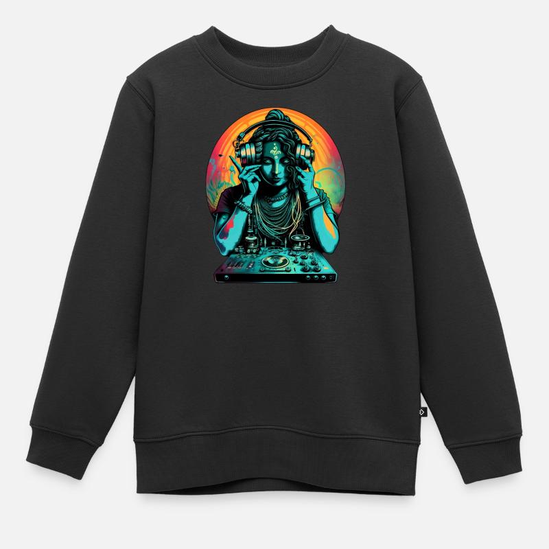 Déesse DJ - Sweat Premium enfant bio - noir
