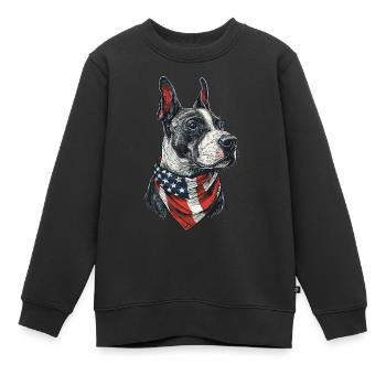 Bullterrier - Kinder Premium Organic Sweatshirt - Schwarz - Vorne - AI Model Kid Female (0cm)