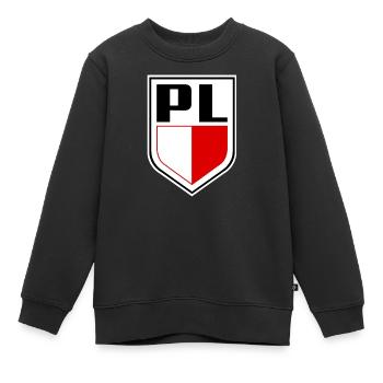 Drapeau polonais, couleurs nationales polonaises - Sweat Premium enfant bio - noir - Devant - AI Model Kid Female (0cm)