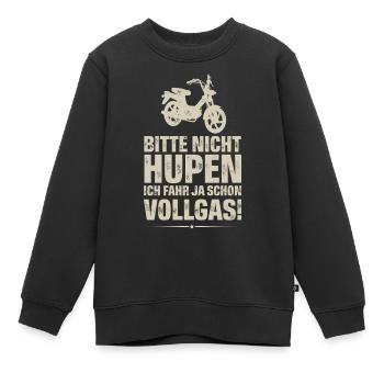 Mofa Mofafahrer - Kinder Premium Organic Sweatshirt - Schwarz - Vorne - AI Model Kid Female (0cm)