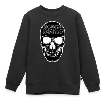 Schädelgrafik Black Metal - Kinder Premium Organic Sweatshirt - Schwarz - Vorne - AI Model Kid Female (0cm)