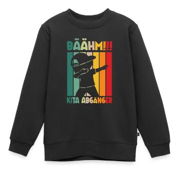 Bäähm Kita Abgänger - Kinder Premium Organic Sweatshirt - Schwarz - Vorne - AI Model Kid Female (0cm)