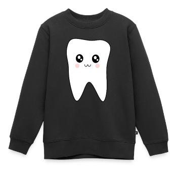 Dent Dents, Dents, Dentiste - Sweat Premium enfant bio - noir - Devant - AI Model Kid Female (0cm)