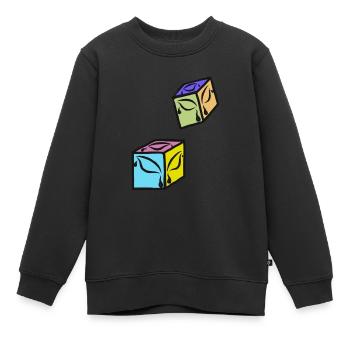 Dados Ojolagrimas - Kinder Premium Organic Sweatshirt - Schwarz - Vorne - AI Model Kid Female (0cm)
