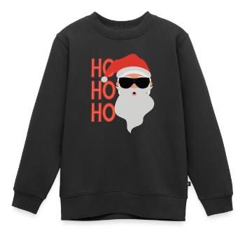 Santa Claus - Kinder Premium Organic Sweatshirt - Schwarz - Vorne - AI Model Kid Female (0cm)