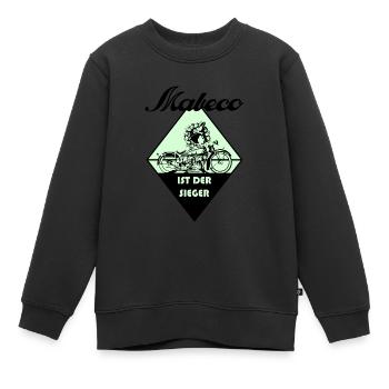 Mabeco ist der Sieger - green - Kinder Premium Organic Sweatshirt - Schwarz - Vorne - AI Model Kid Female (0cm)
