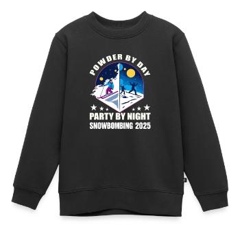 Snowbombing 2025 - Kinder Premium Organic Sweatshirt - Schwarz - Vorne - AI Model Kid Female (0cm)