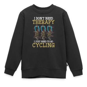 Radsport Radfahren Radrennen - Kinder Premium Organic Sweatshirt - Schwarz - Vorne - AI Model Kid Female (0cm)