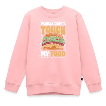 Nicht Anfassen Eigentum Provokation Einzelkind - Kinder Premium Organic Sweatshirt - Rosa - Vorne - AI Model Kid Female (0cm)
