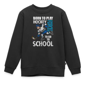 Eishockey Eishockey Maske Tor - Kinder Premium Organic Sweatshirt - Schwarz - Vorne - AI Model Kid Female (0cm)