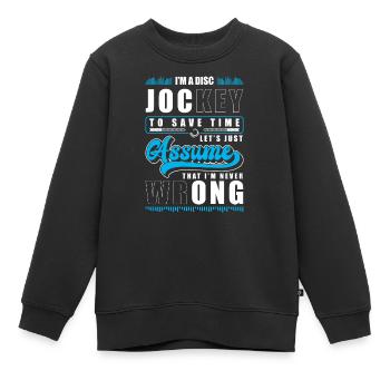 DJ Unterhaltung House Sound - Kinder Premium Organic Sweatshirt - Schwarz - Vorne - AI Model Kid Female (0cm)