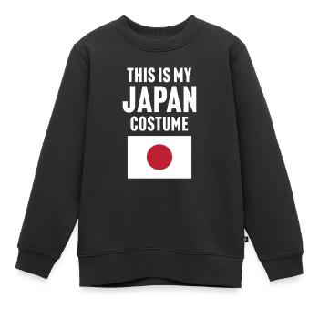 C’est mon costume japonais - Sweat Premium enfant bio - noir - Devant - AI Model Kid Female (0cm)