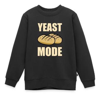 Boulangerie Boulangerie Levain, Mode levure - Sweat Premium enfant bio - noir - Devant - AI Model Kid Female (0cm)