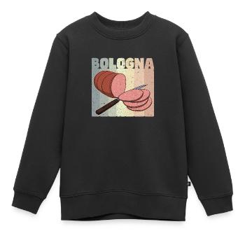 Bologna Wurst Rezepte Hausgemacht Italien - Kinder Premium Organic Sweatshirt - Schwarz - Vorne - AI Model Kid Female (0cm)