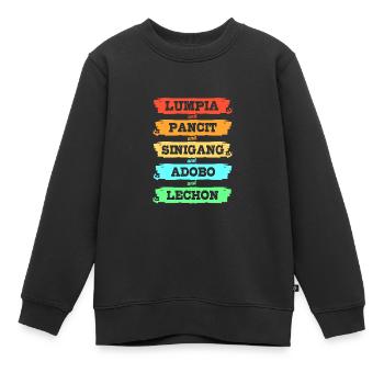 Philippinisch Philippinen - Kinder Premium Organic Sweatshirt - Schwarz - Vorne - AI Model Kid Female (0cm)