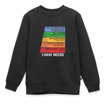 Schulpsychologe Psychologe Psychotherapeut - Kinder Premium Organic Sweatshirt - Schwarz - Vorne - AI Model Kid Female (0cm)
