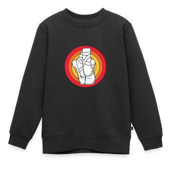 Ballett Ballett-Tänzerin - Kinder Premium Organic Sweatshirt - Schwarz - Vorne - AI Model Kid Female (0cm)