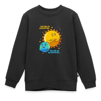 Univers du système solaire - Sweat Premium enfant bio - noir - Devant - AI Model Kid Female (0cm)