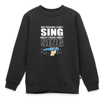 Karaoke - Kinder Premium Organic Sweatshirt - Schwarz - Vorne - AI Model Kid Female (0cm)