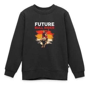 Rodéo - Sweat Premium enfant bio - noir - Devant - AI Model Kid Female (0cm)